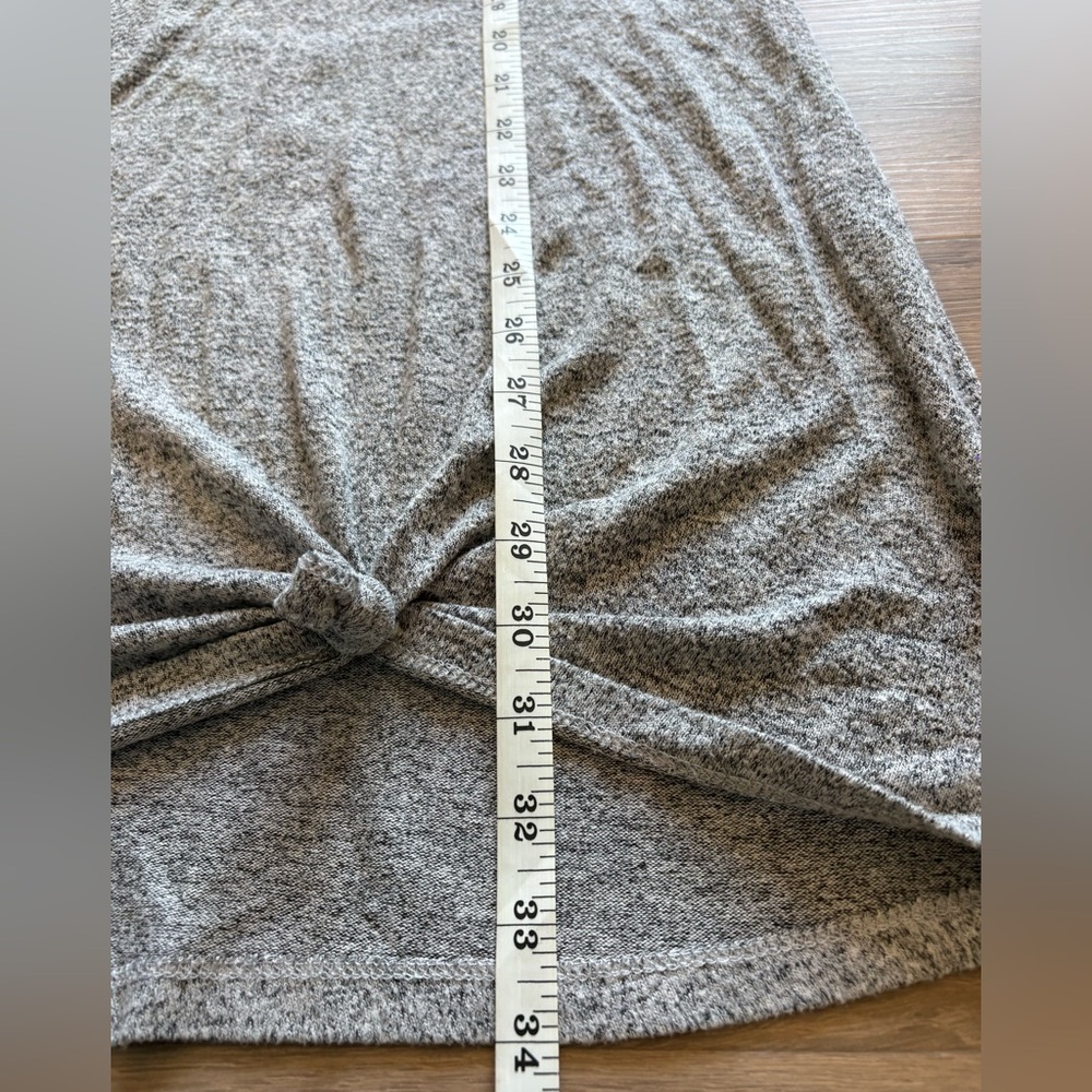 Gray Knotted Sweater Dress - Picture 4 of 5